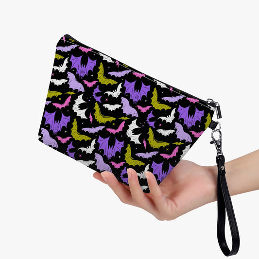 Batty Bats 2023 Black with Purple, Pink, Chartreuse Accessory/Cosmetic Bag