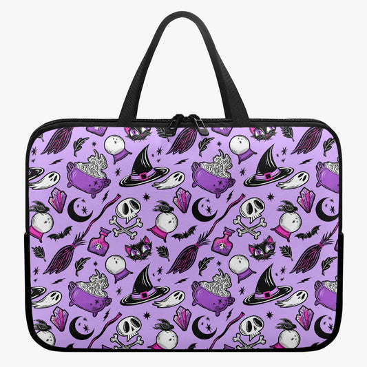 Magick Curio Lavender Back Pink Orchid Laptop Sleeve