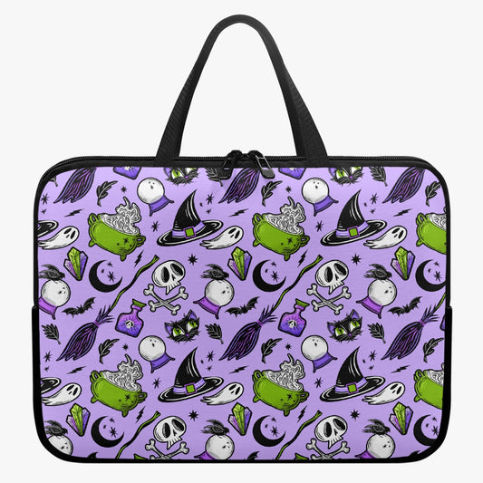 Magick Curio Lavender Back Purple Orchid Green Laptop Sleeve