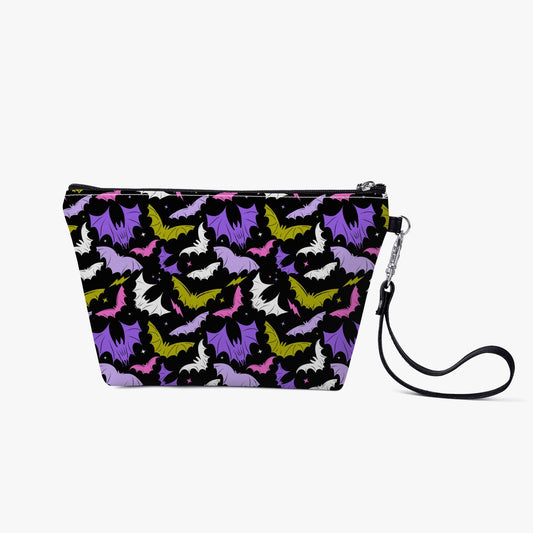 Batty Bats 2023 Black with Purple, Pink, Chartreuse Accessory/Cosmetic Bag