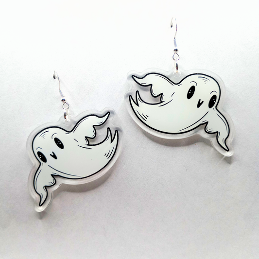 Ghostie Spooky Cute Halloween Acrylic Earrings
