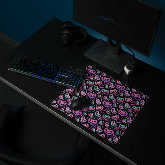 Valloween Devil Hearts Pastel Goth Desk/Gaming Mat Mouse Pad