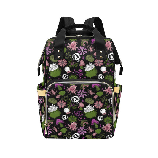 Night Magick Two Multi-Function Witchy Forestcore Diaper Bag Backpack Travel Bag