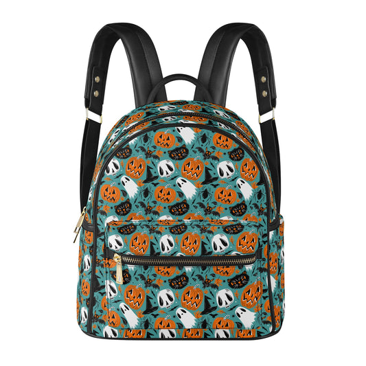 All Hallows Eve 22 Teal Faux Leather Mini Backpack Purse