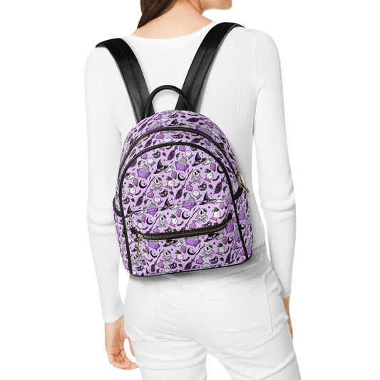 Magick Curio 2023 Lavender, Orchid, Bubblegum Faux Leather Mini Backpack Purses