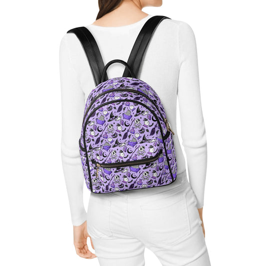 Magick Curio 2023 Purple, Orchid Faux Leather Mini Backpack Purses