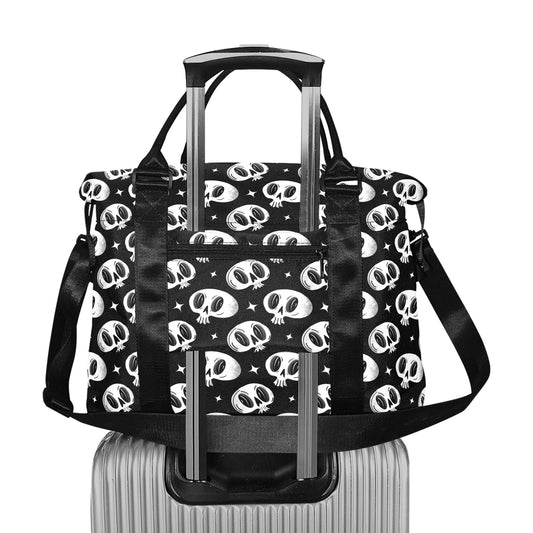 Skully 2023 Black and White Travel Duffel Bag