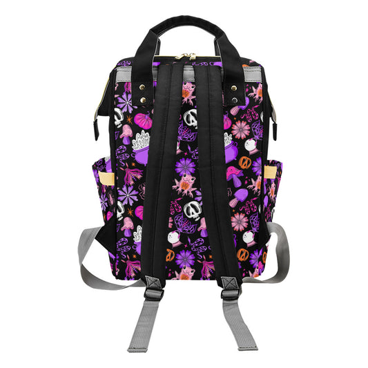 Night Magick Four Multi-Function Witchy Forestcore Diaper Bag Backpack Travel Bag