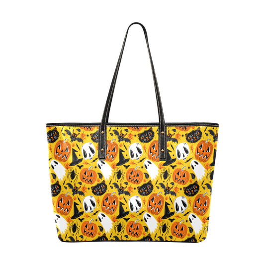 All Hallows Eve Faux Leather Tote Bag