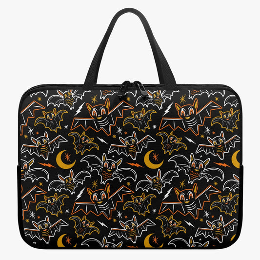 Oh Bats Black Back Orange Yellow Laptop Sleeve