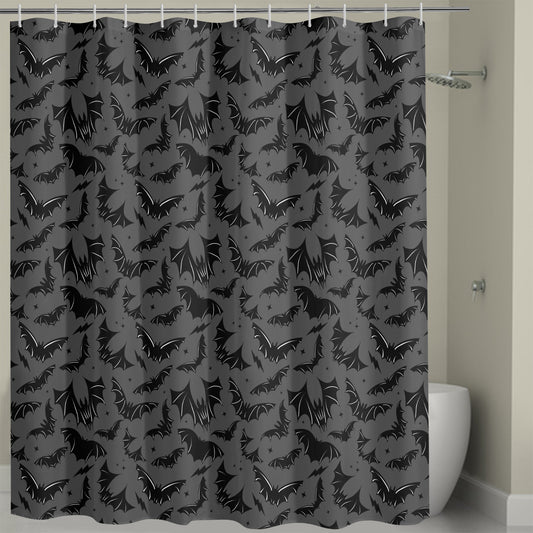 Batty Bats 23 Gothic BWGRY Shower Curtain