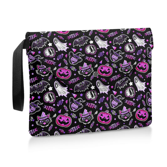 Trick or Treat 24 BWPP Spooky Gothic Book Kindle Planner Sleeve with Strap