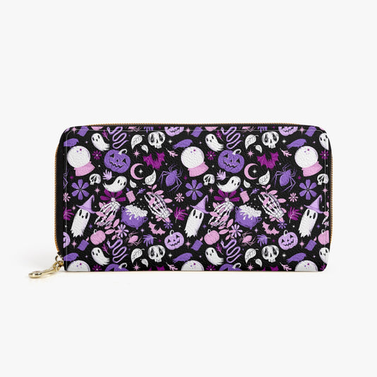 Haunted Hideaway 2022 Purple, Magenta, Pink Zipper Wallet