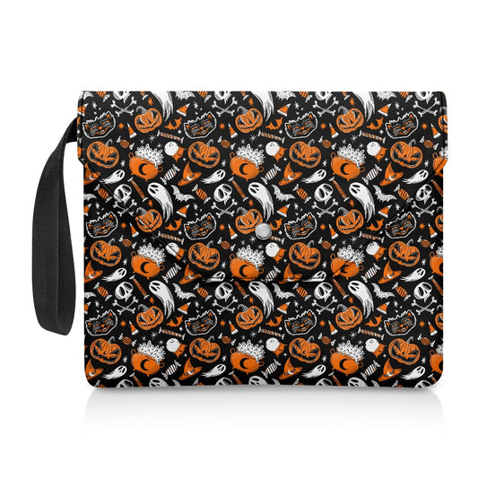 Trick or Treat 23 BWO Spooky Cute Halloween Book Kindle Planner Sleeve with Strap