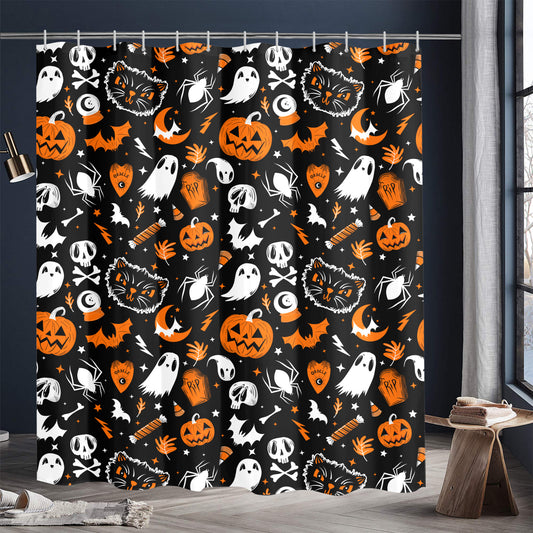 Everything Spooky 22 BWO Spooky Shower Curtain