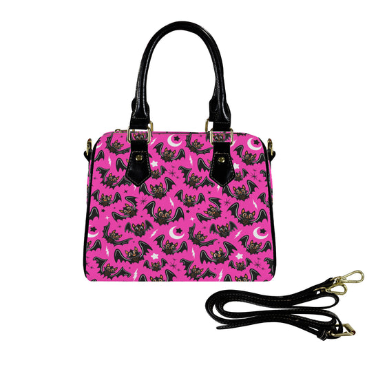 Oh Bats! 24 HPNKBLK Boston Handbag Purse