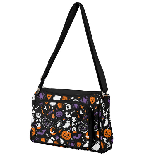 Everything Spooky 2022 Black, White, Purple, Orange Double Compartment Purse