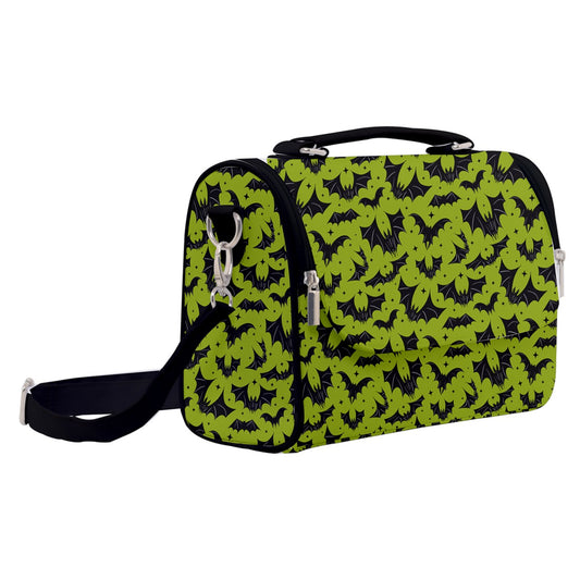 Batty Bats 2022 Black, Chartreuse Satchel Purse