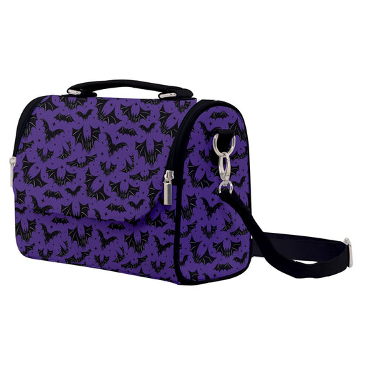 Batty Bats 2022 Black, Purple Satchel Purse