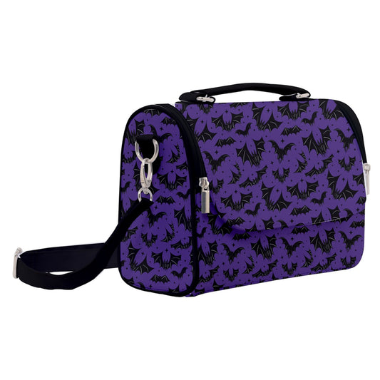 Batty Bats 2022 Black, Purple Satchel Purse