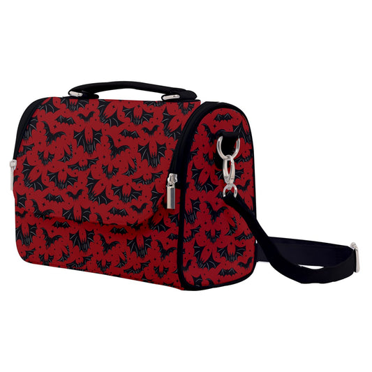 Batty Bats 2022 Black, Red Satchel Purse