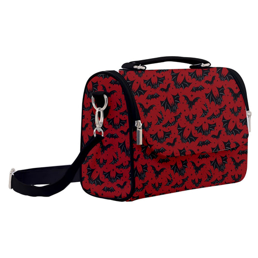 Batty Bats 2022 Black, Red Satchel Purse