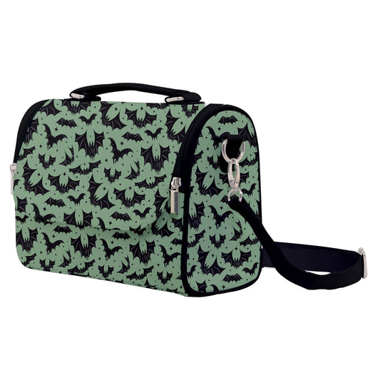 Batty Bats 2022 Black, Sage Satchel Purse