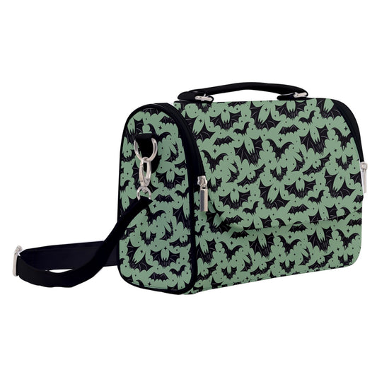 Batty Bats 2022 Black, Sage Satchel Purse