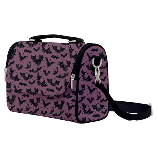 Batty Bats 2022 Black, Mauve Satchel Purse