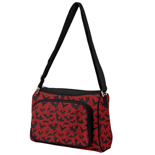 Batty Bats 2022 Black, Red Double Compartment Purse