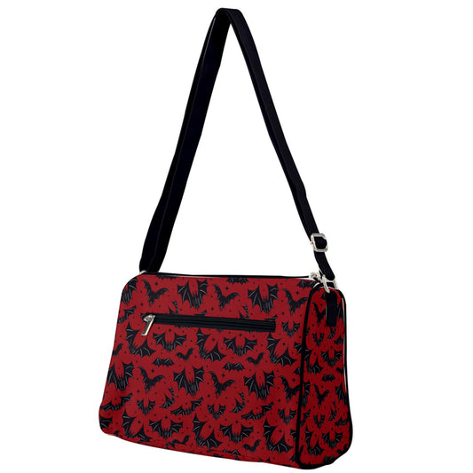 Batty Bats 2022 Black, Red Double Compartment Purse