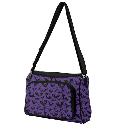 Batty Bats 2022 Black, Purple Double Compartment Purse