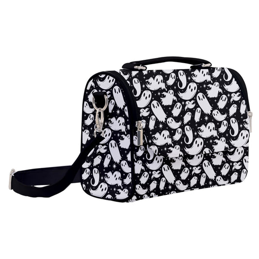 Ghosties 2022 Black, White Satchel Purse