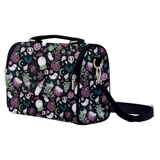 Haunted Hideaway Mint Mauve Satchel Purse