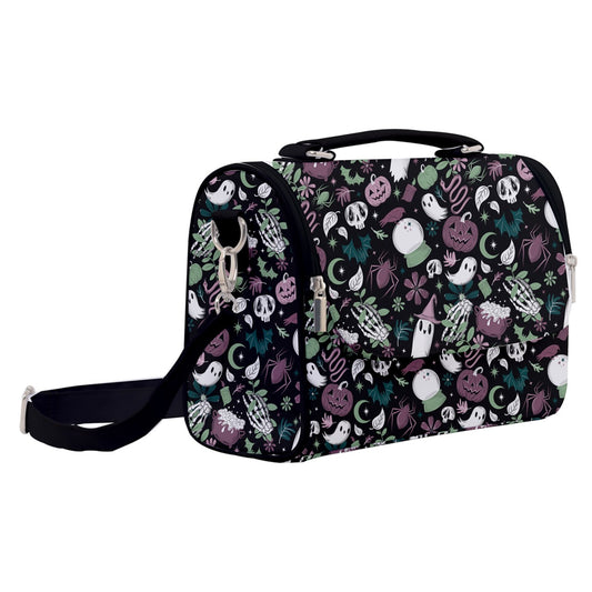 Haunted Hideaway Mint Mauve Satchel Purse