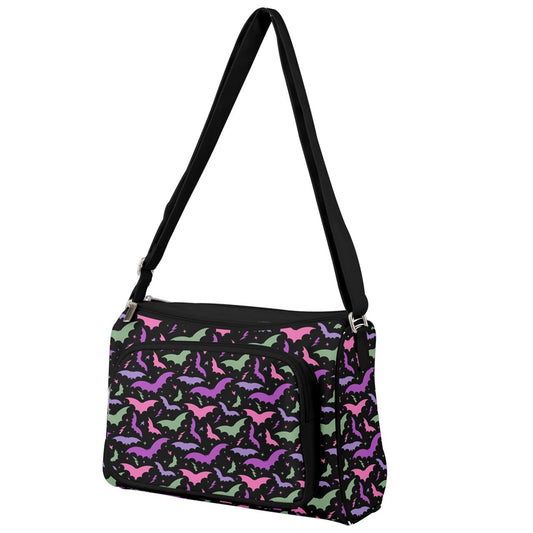 Bats and Stars Black, Pink, Orchid, Mint, Lavender Double Compartment Purse