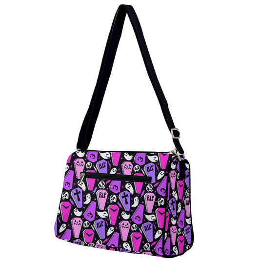 Coffins 2023 Pink Orchid Lavender Double Compartment Purse