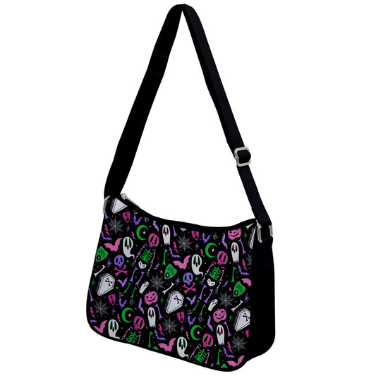 Dearly Departed 2021 Black White Pink Purple Green Shoulder Purse