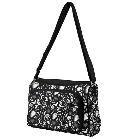 Dearly Departed 2021 Black White Double Compartment Purse