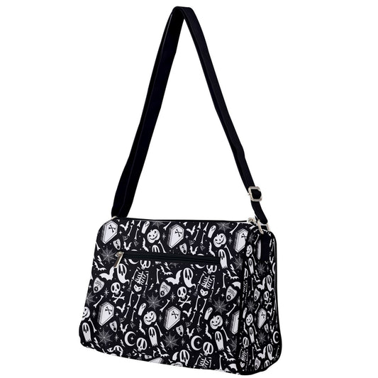 Dearly Departed 2021 Black White Double Compartment Purse