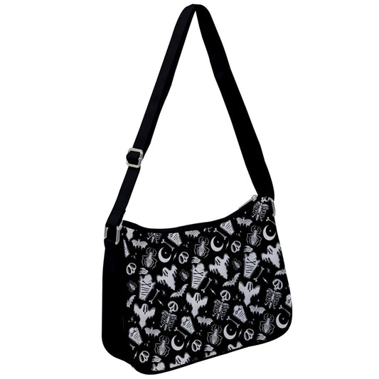 Graveyard Ghouls 2023 Black, White, Shoulder Purse