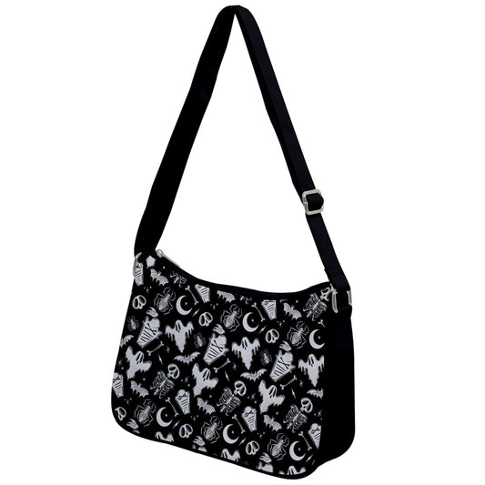 Graveyard Ghouls 2023 Black, White, Shoulder Purse