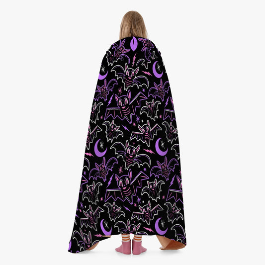 Oh Bats 2023 Black, Orchid, Pink Hooded Blanket