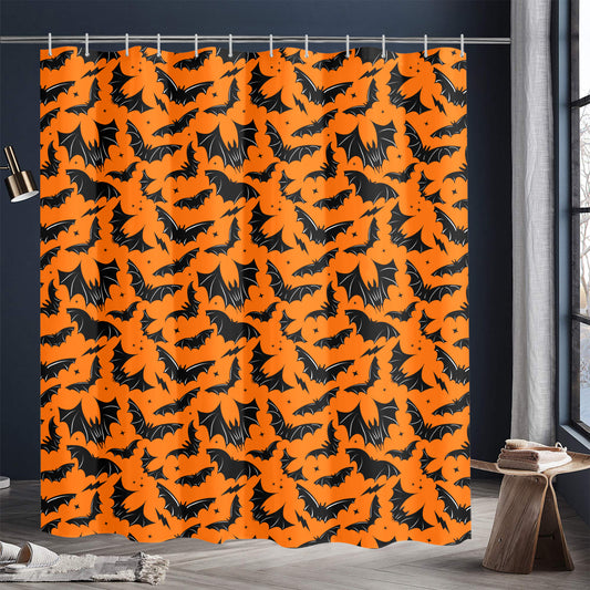 Batty Bats 23 Gothic BWO Shower Curtain