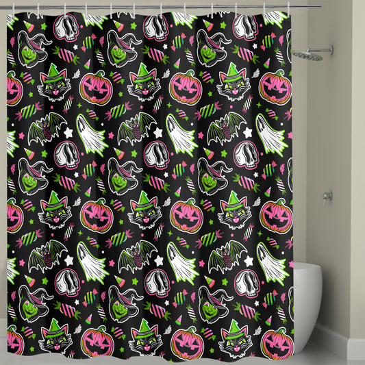 Trick or Treat 24 BWPGR Shower Curtain