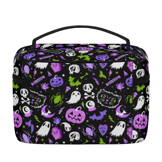 Everything Spooky 22 Purple Orchid Green Cosmetic Bag