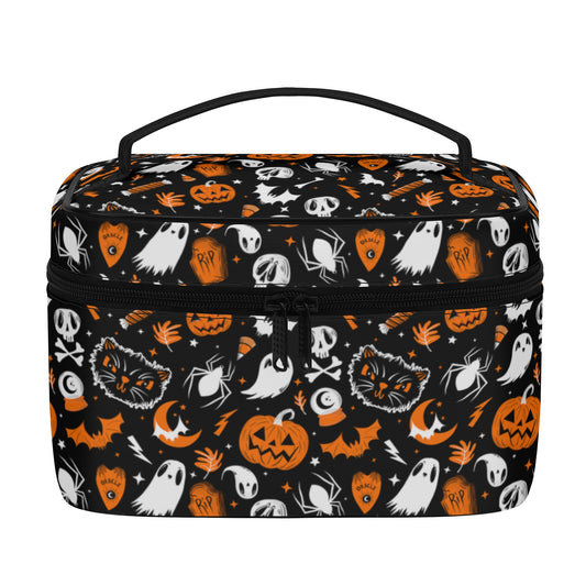 Everything Spooky 22 Orange Cosmetic Bag