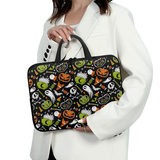 Trick or Treat 2023 Orange Chartreuse Laptop Sleeve