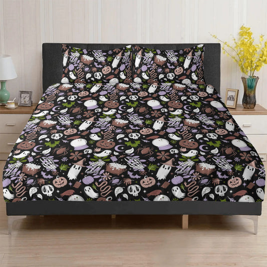 Haunted Hideaway Fawn Moss 3 Piece Duvet Cover Set