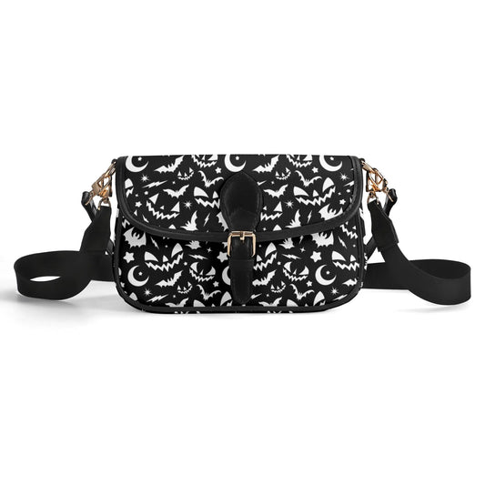 Fun Frights BW Buckle Faux Leather Purse